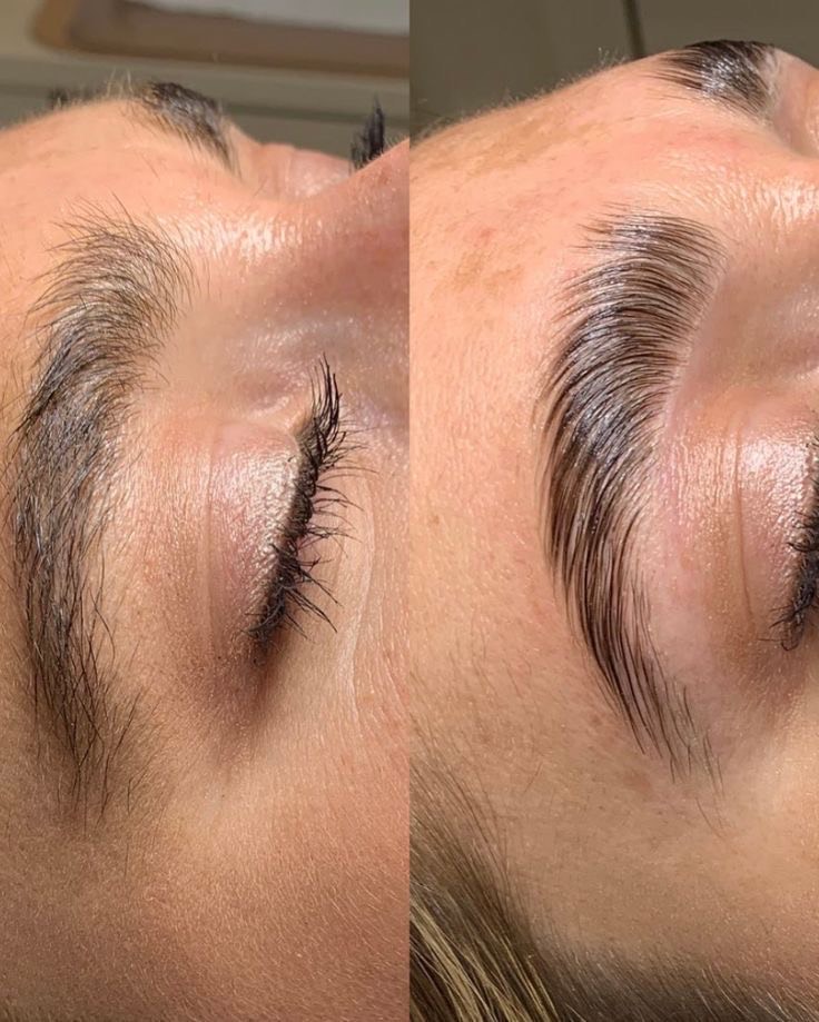 Laminácia obočia Piešťany – closeup výsledok, Mya Beauty Studio