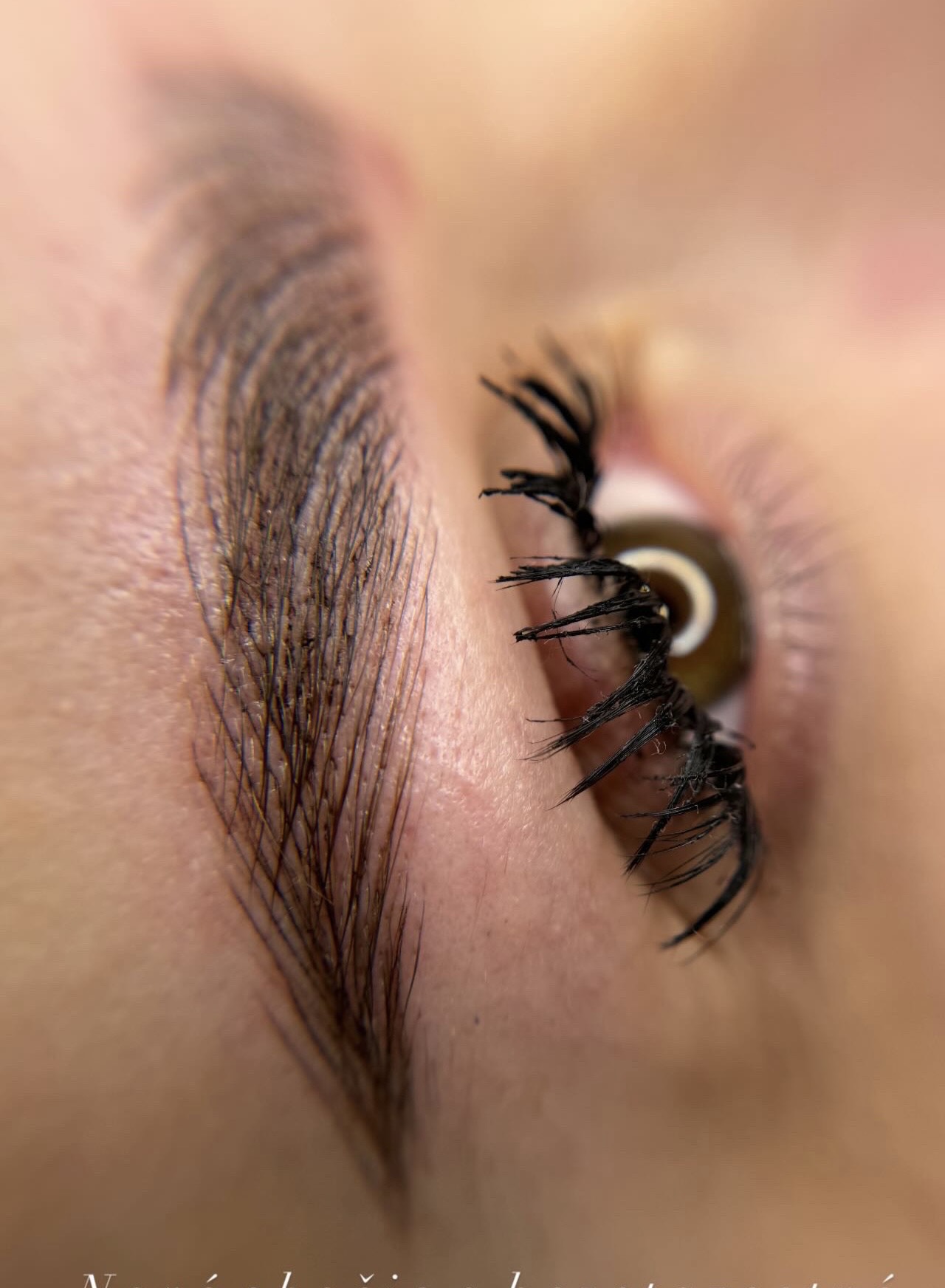 Permanentný make-up obočia Piešťany – hairstrokes detail, Mya Beauty Studio